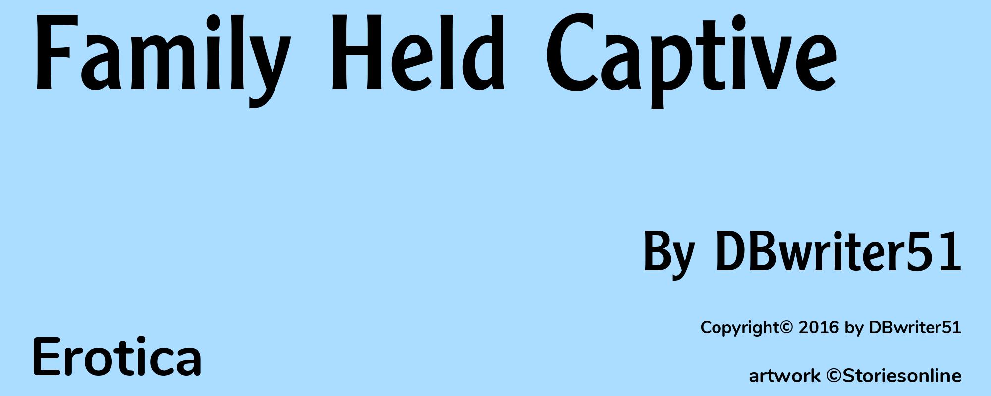 Family Held Captive - Cover