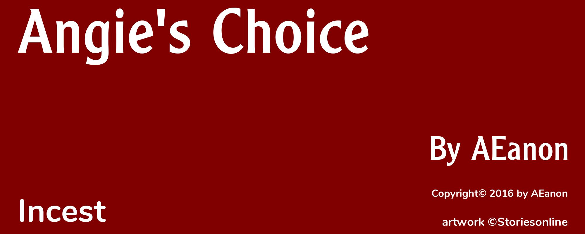Angie's Choice - Cover