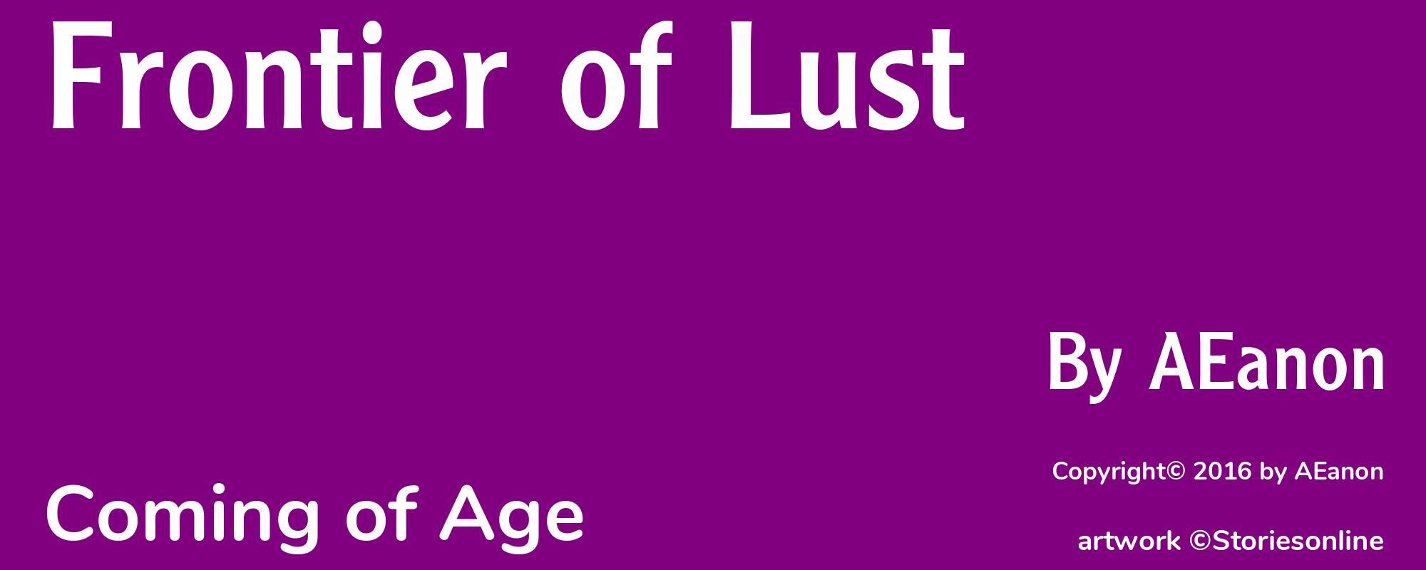 Frontier of Lust - Cover