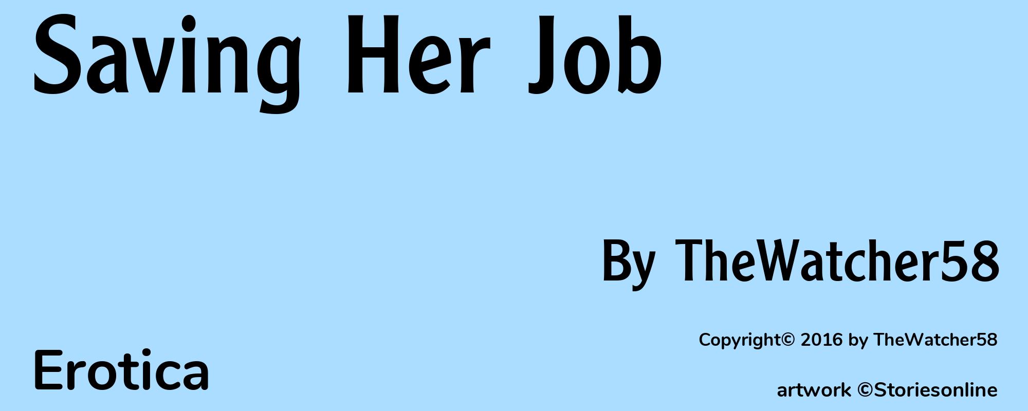Saving Her Job - Cover