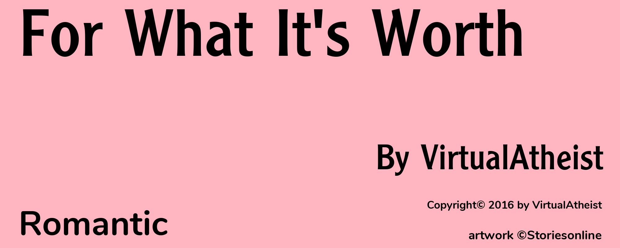 For What It's Worth - Cover