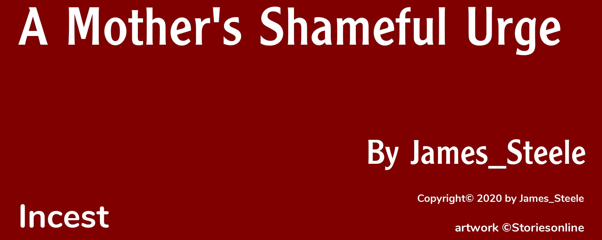 A Mother's Shameful Urge - Cover