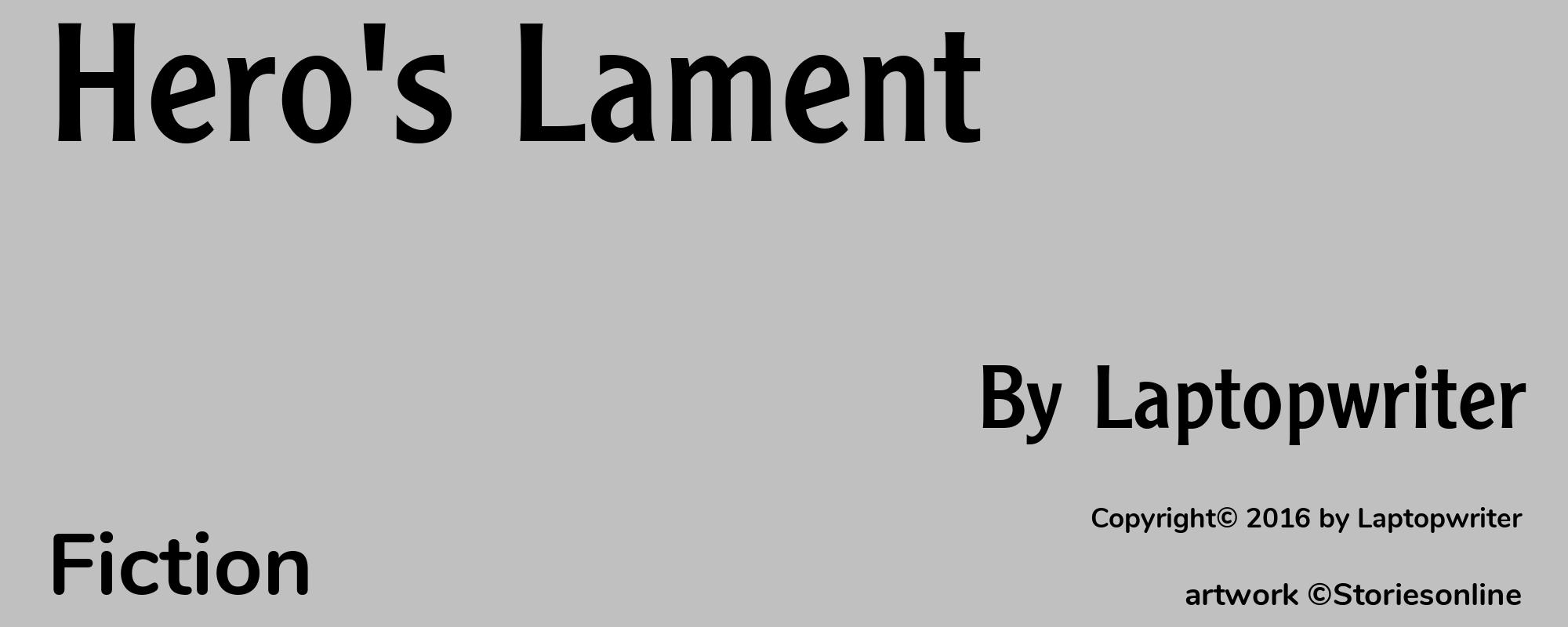 Hero's Lament - Cover