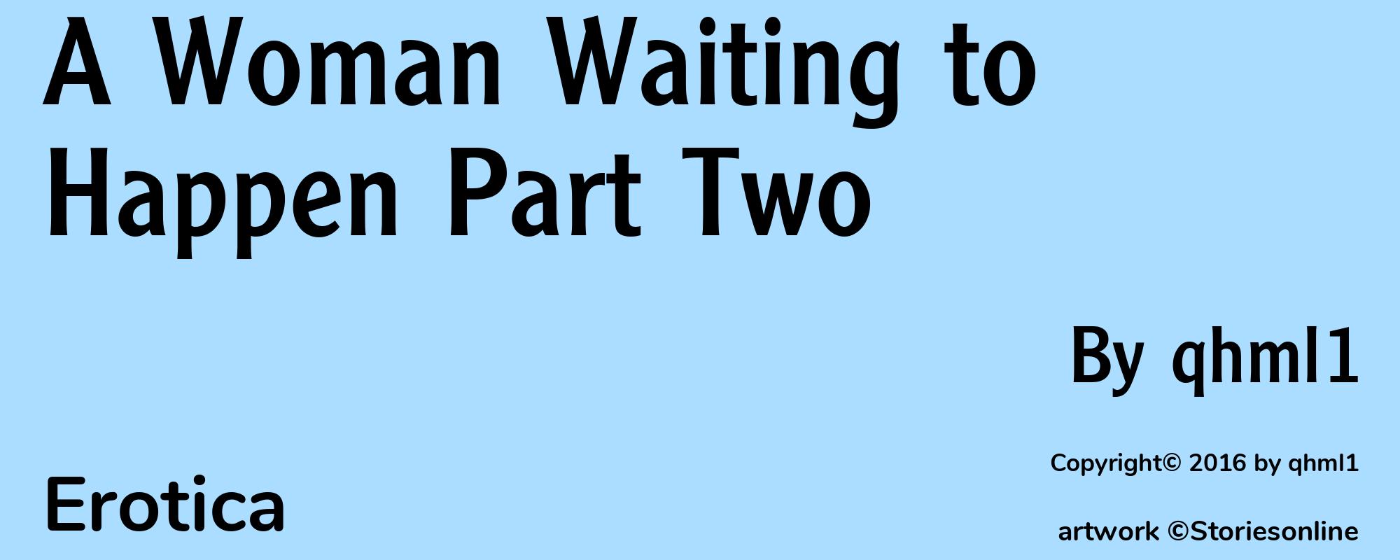A Woman Waiting to Happen Part Two - Cover