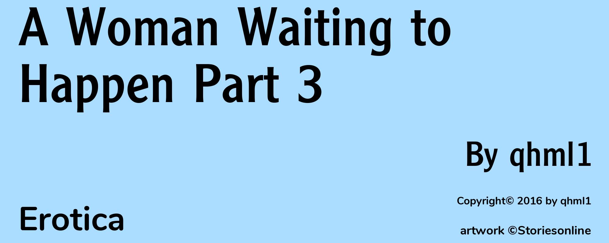 A Woman Waiting to Happen Part 3 - Cover