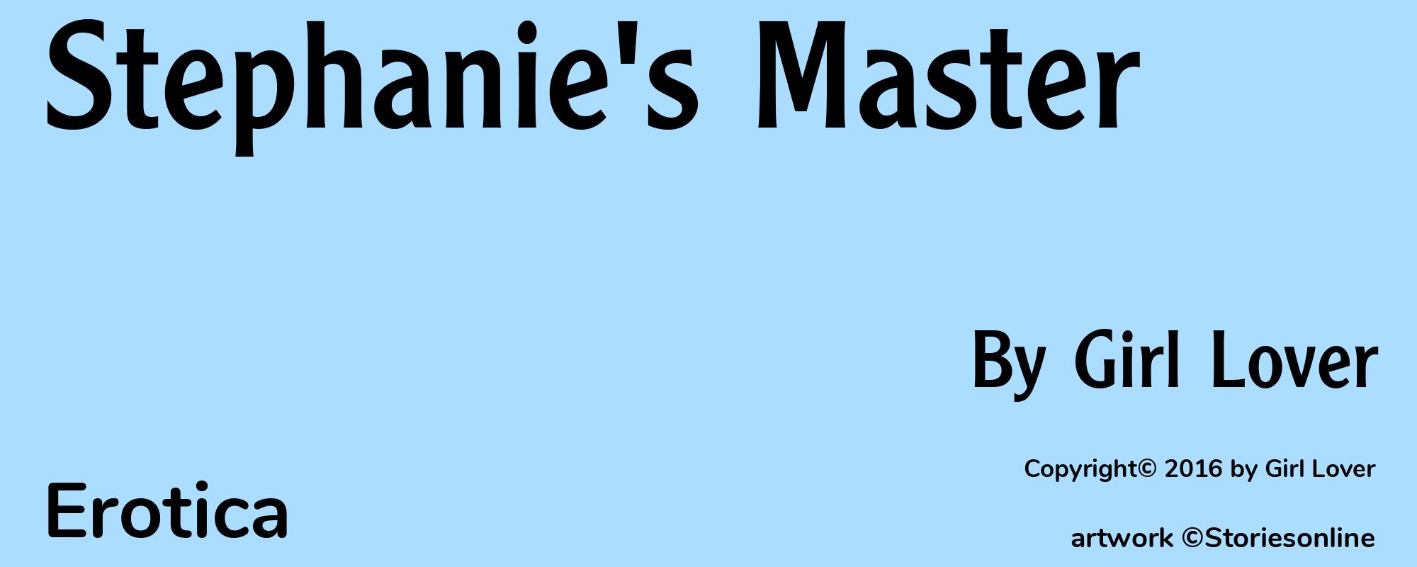 Stephanie's Master - Cover