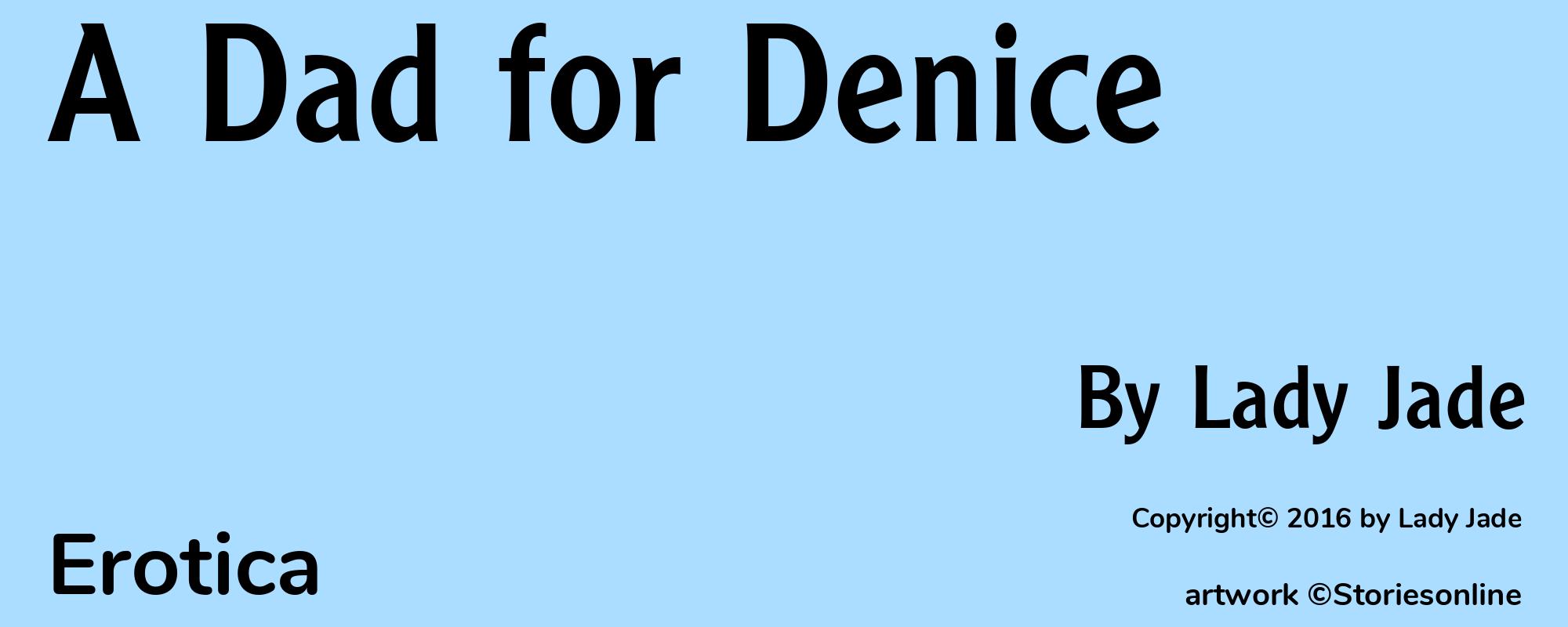 A Dad for Denice - Cover