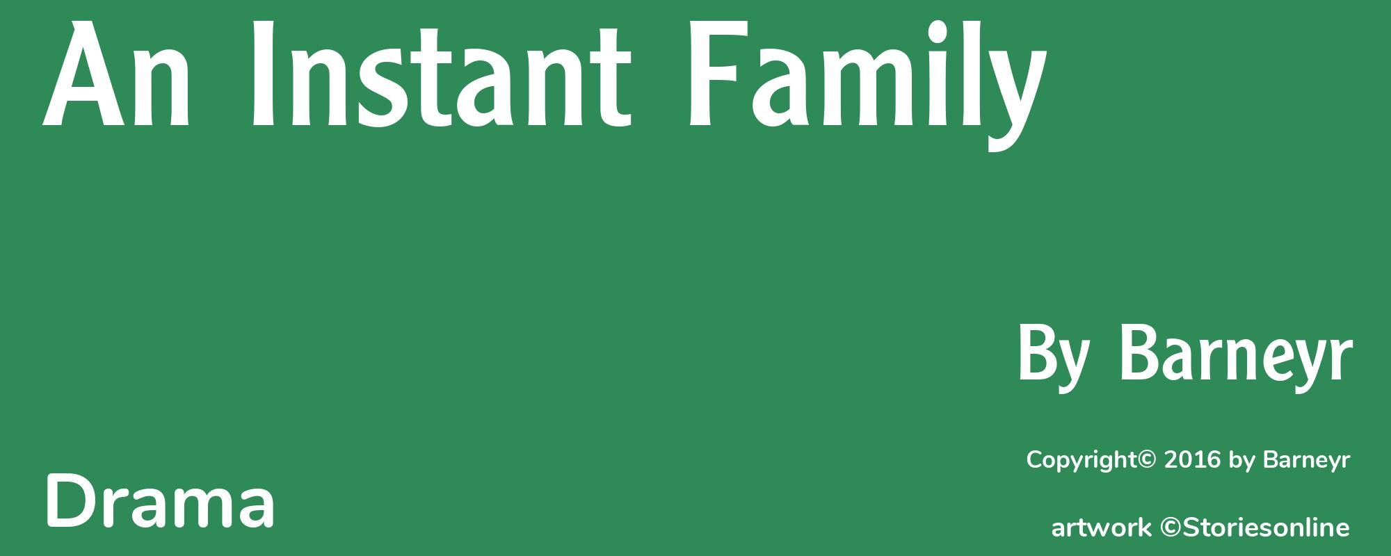 An Instant Family - Cover