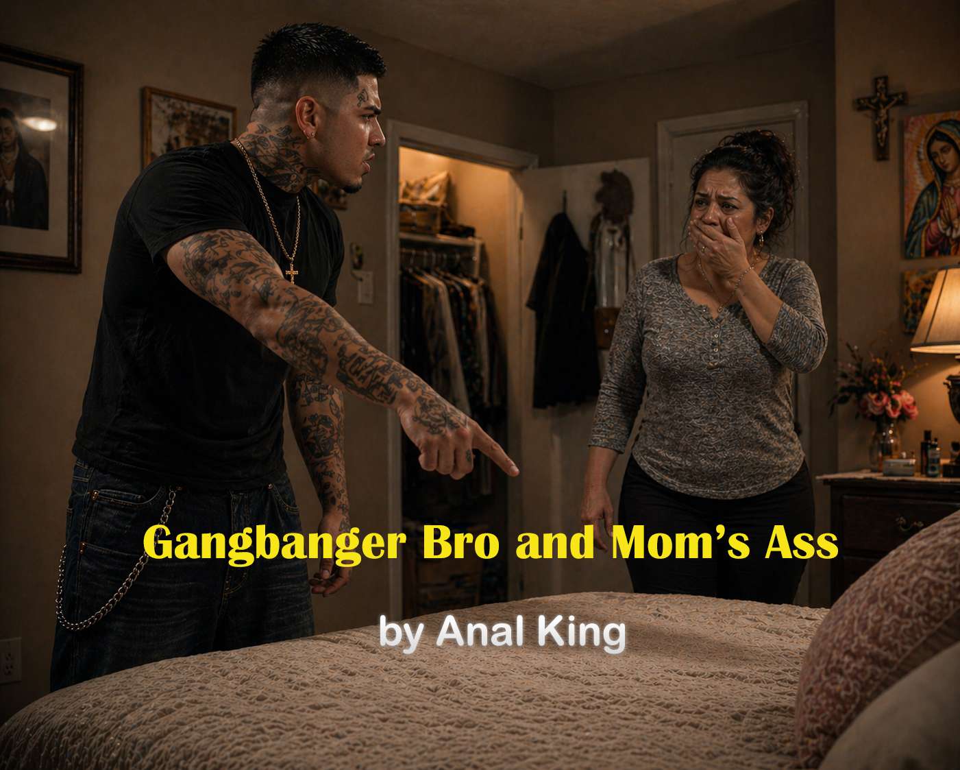 Gangbanger Bro and Mom's Ass - Cover