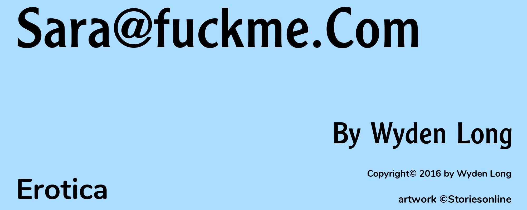 Sara@fuckme.Com - Cover