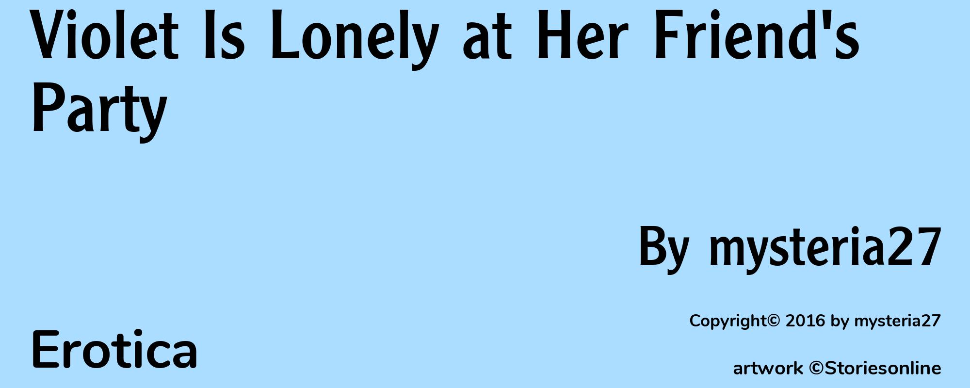 Violet Is Lonely at Her Friend's Party - Cover