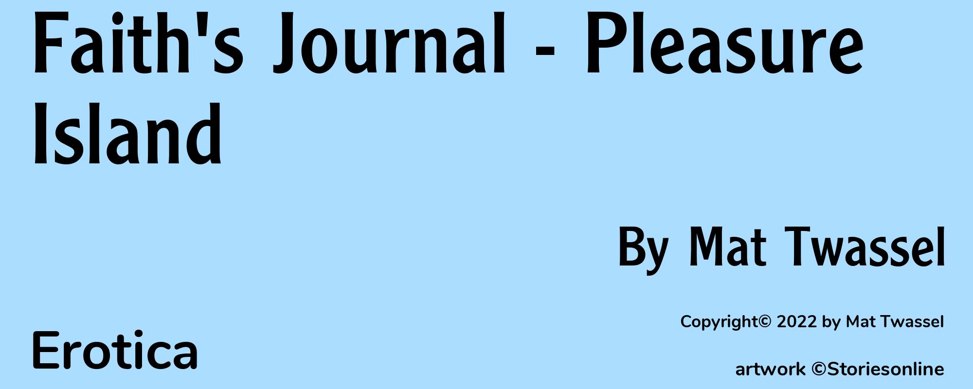 Faith's Journal - Pleasure Island - Cover