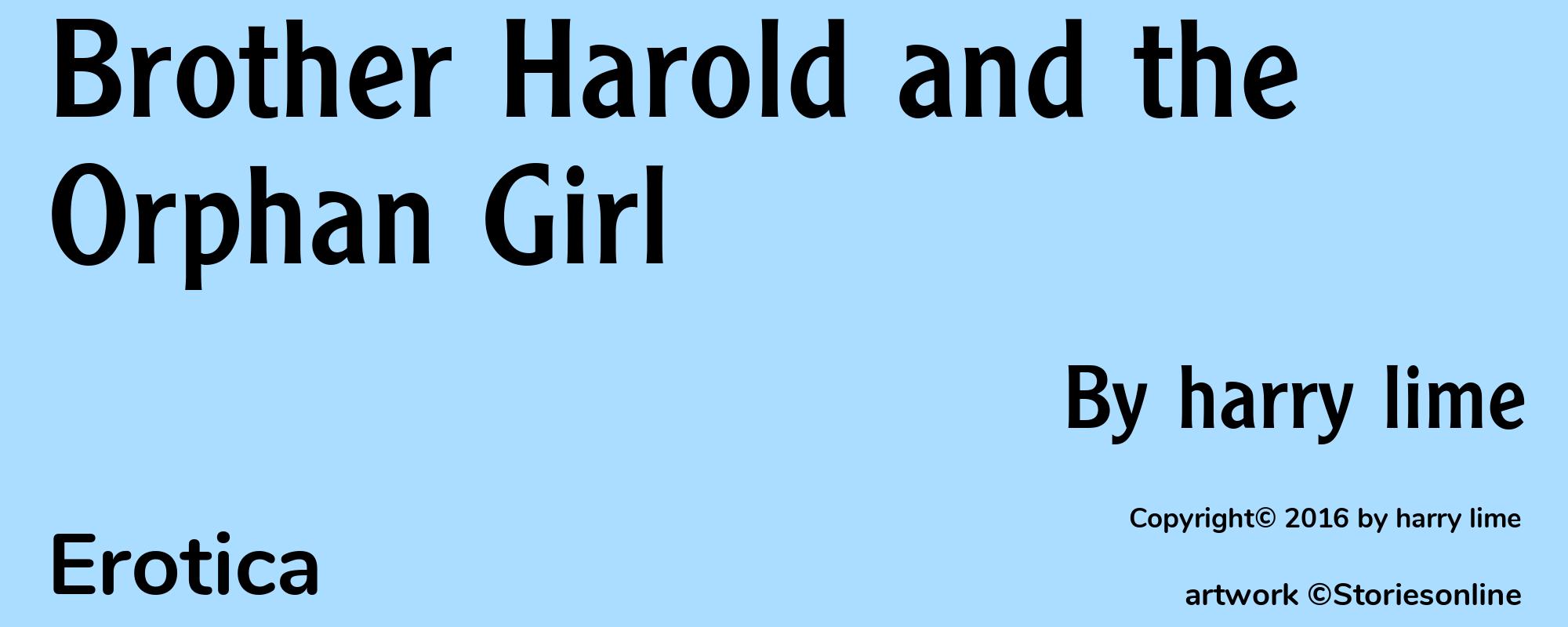 Brother Harold and the Orphan Girl - Cover