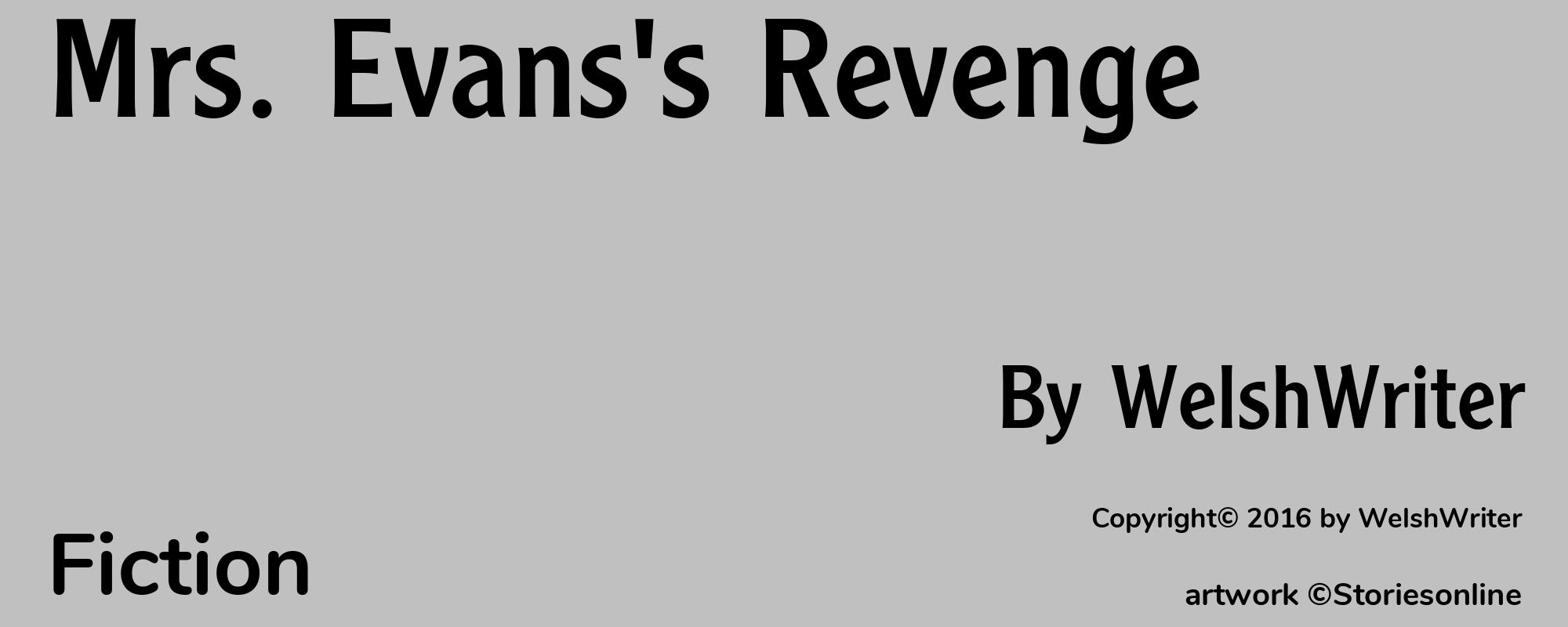 Mrs. Evans's Revenge - Cover