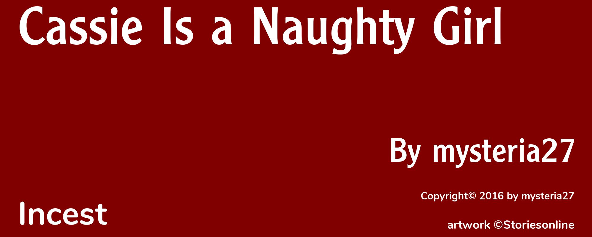 Cassie Is a Naughty Girl - Cover