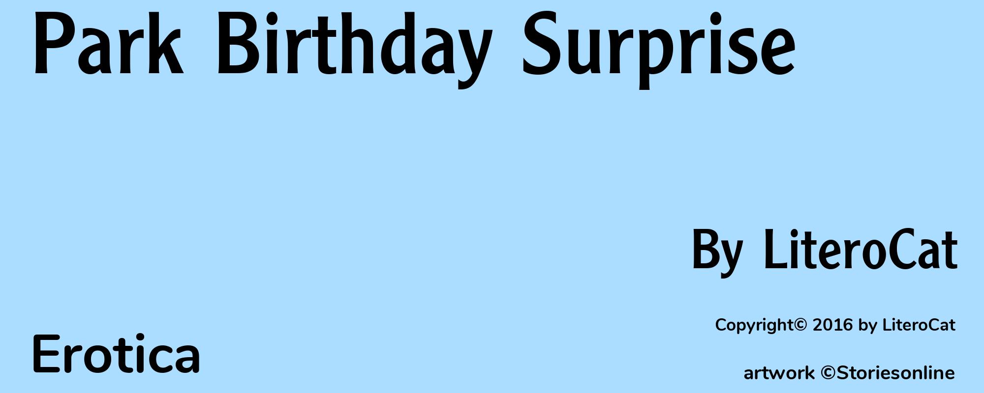 Park Birthday Surprise - Cover