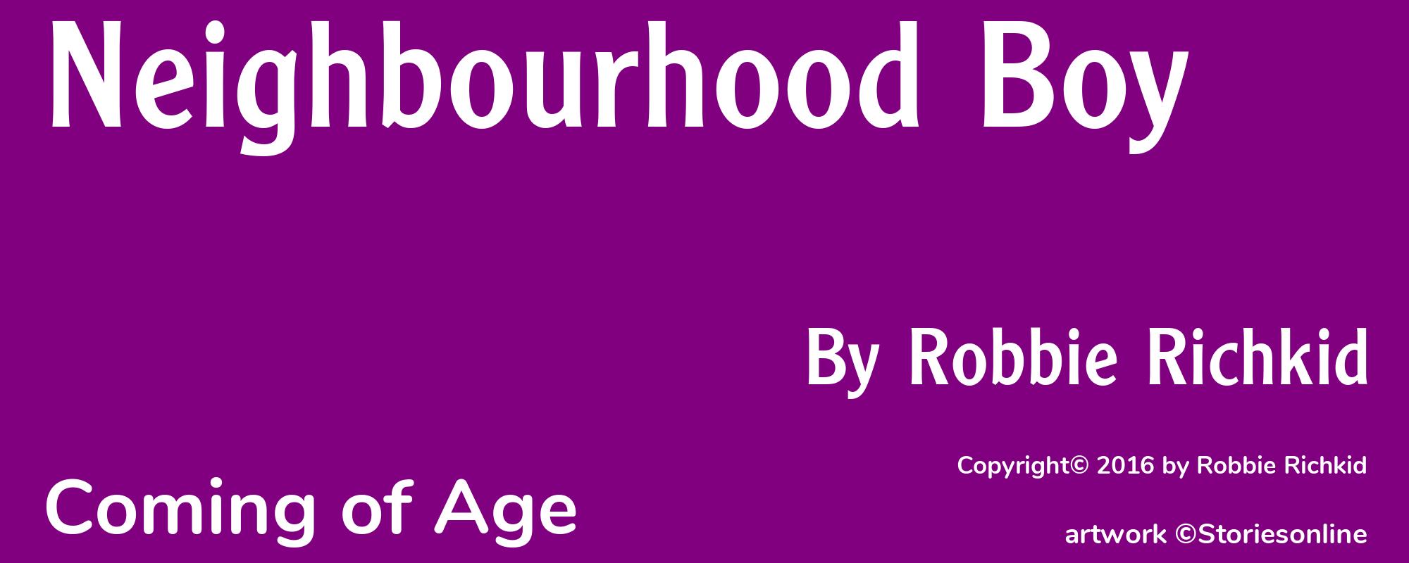 Neighbourhood Boy - Cover