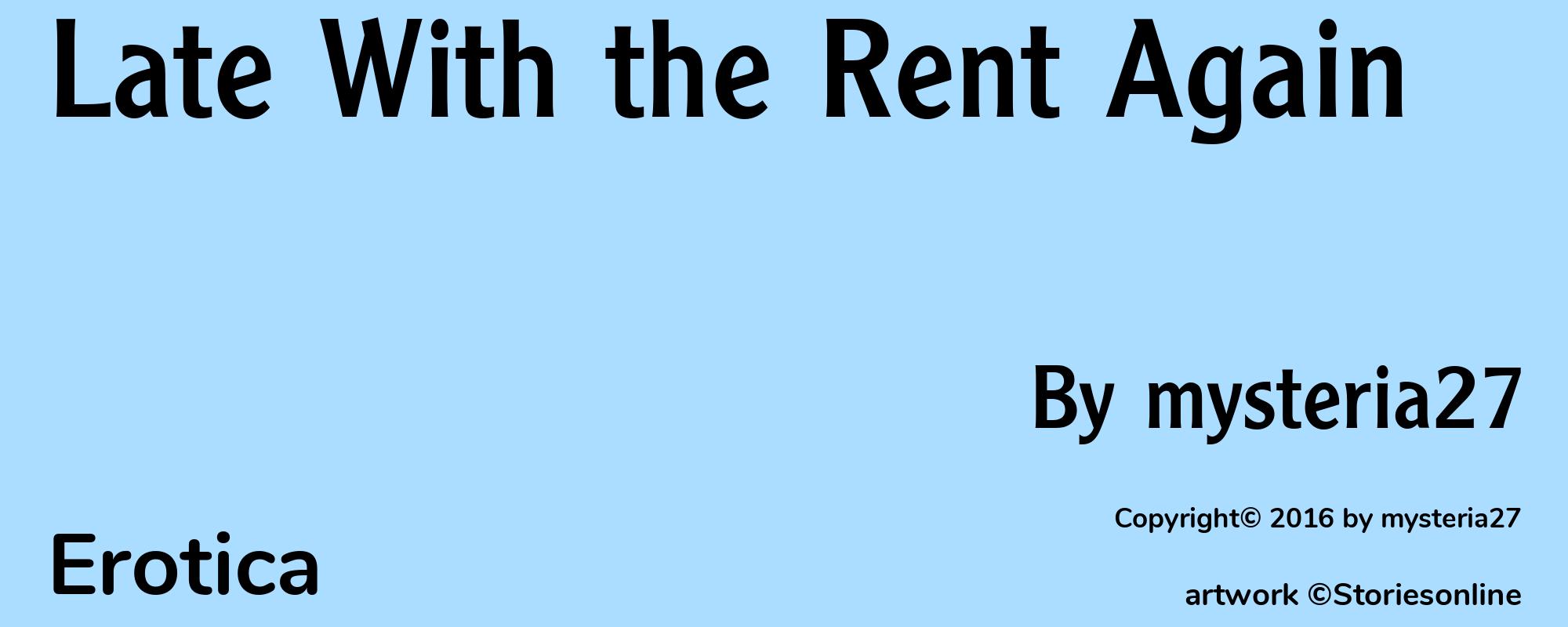 Late With the Rent Again - Cover