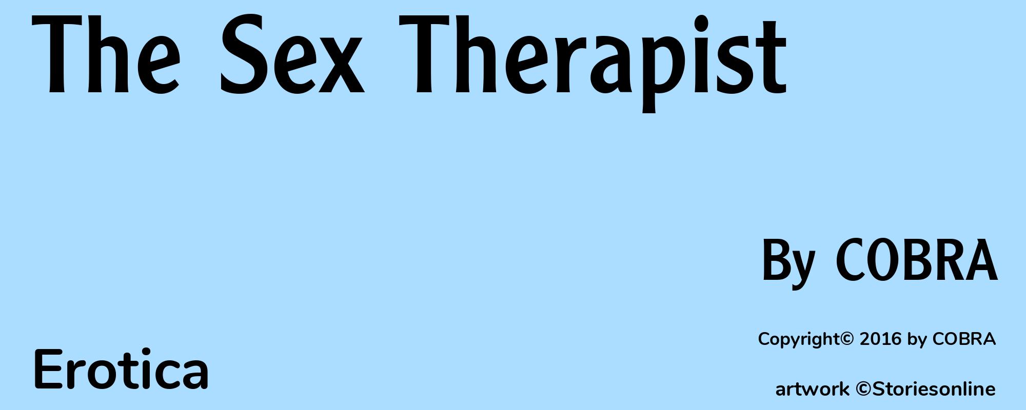 The Sex Therapist - Cover