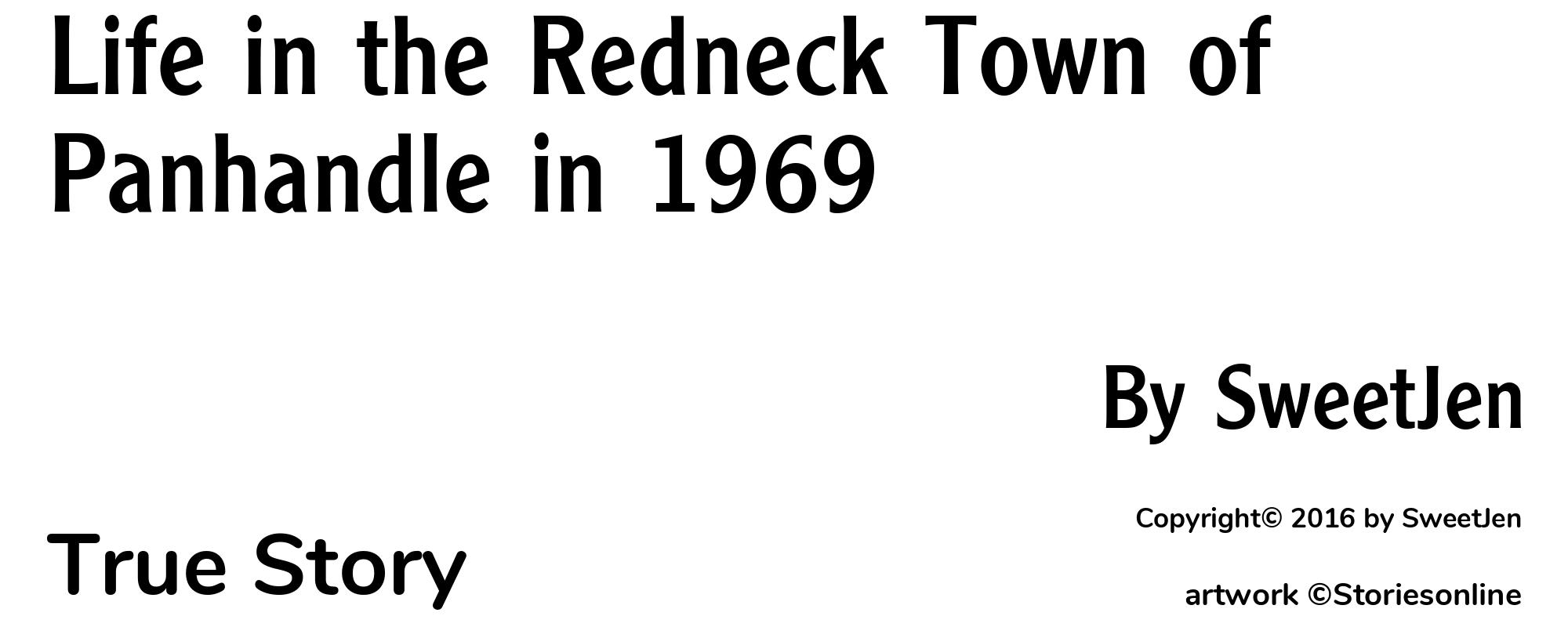 Life in the Redneck Town of Panhandle in 1969 - Cover