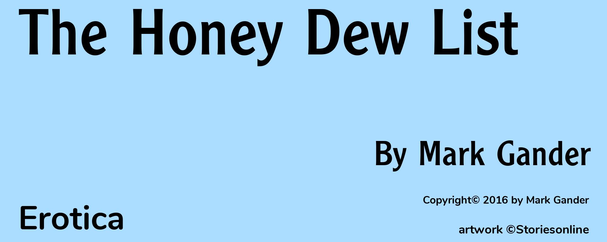 The Honey Dew List - Cover