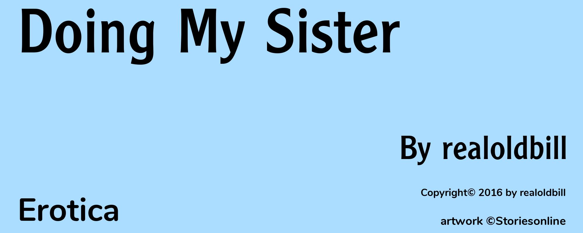 Doing My Sister - Cover