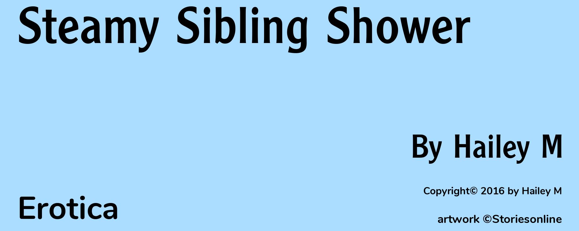 Steamy Sibling Shower - Cover