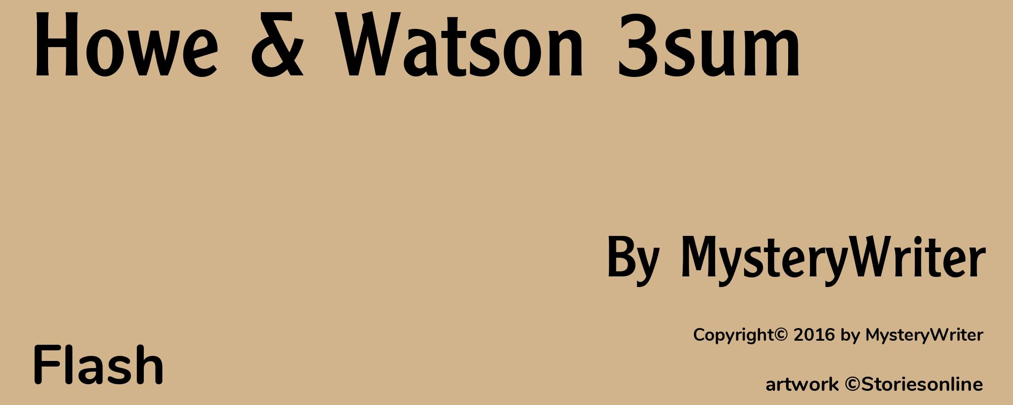 Howe & Watson 3sum - Cover