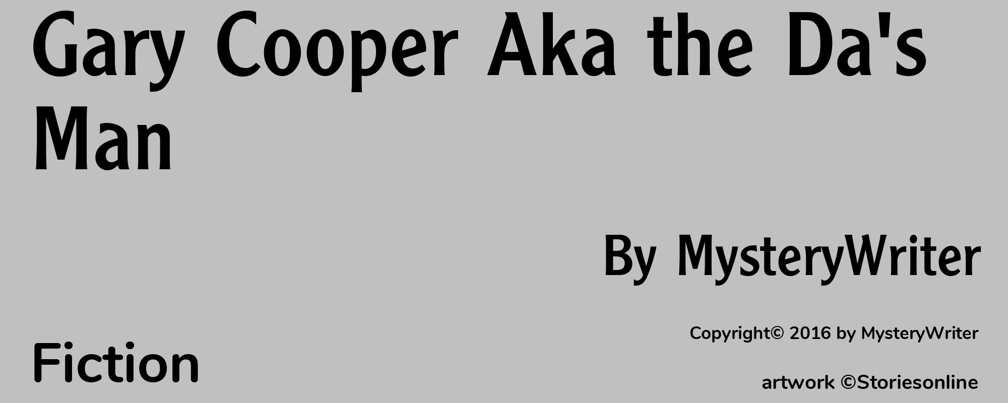 Gary Cooper Aka the Da's Man - Cover