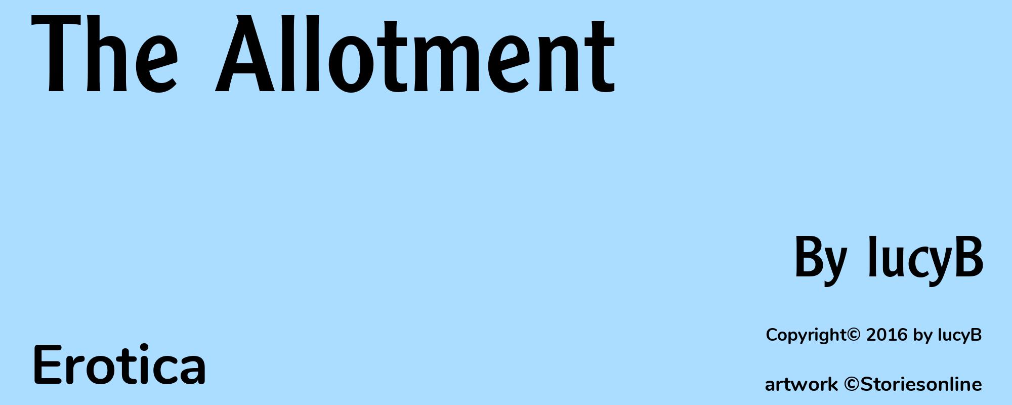 The Allotment - Cover