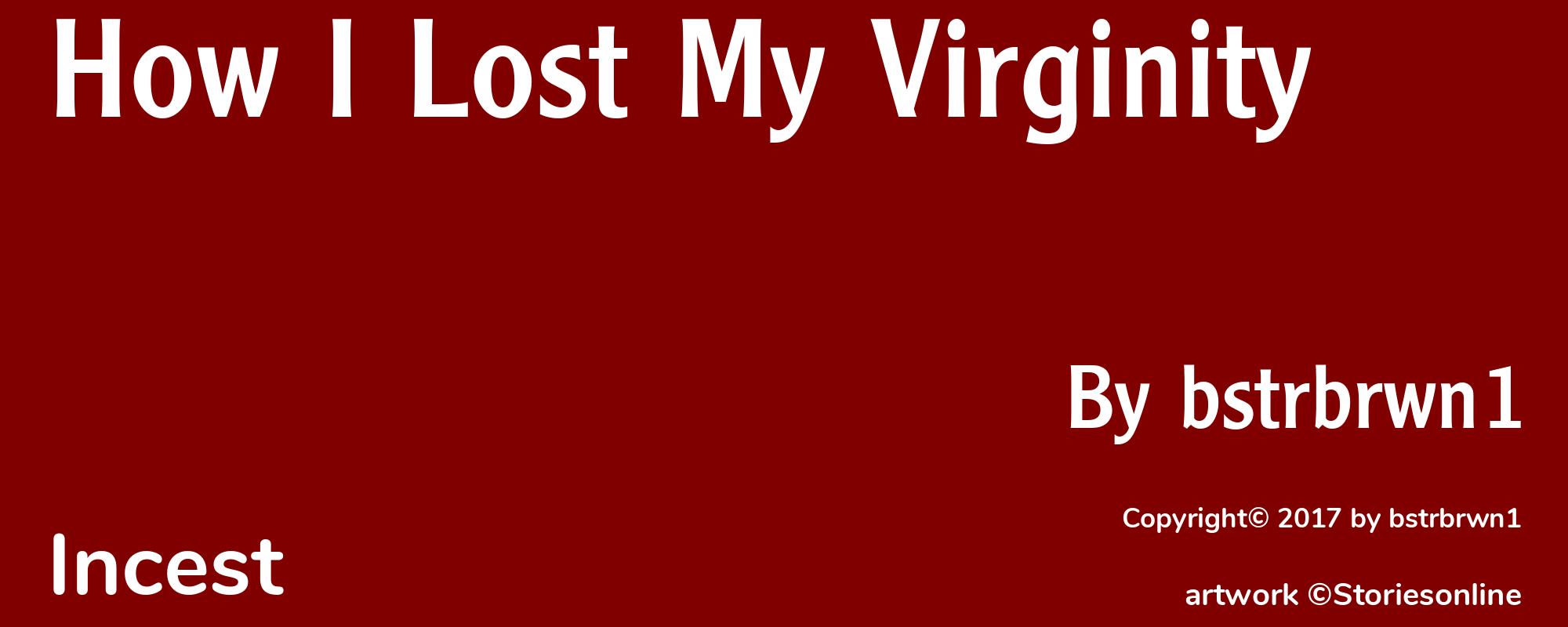 How I Lost My Virginity - Cover