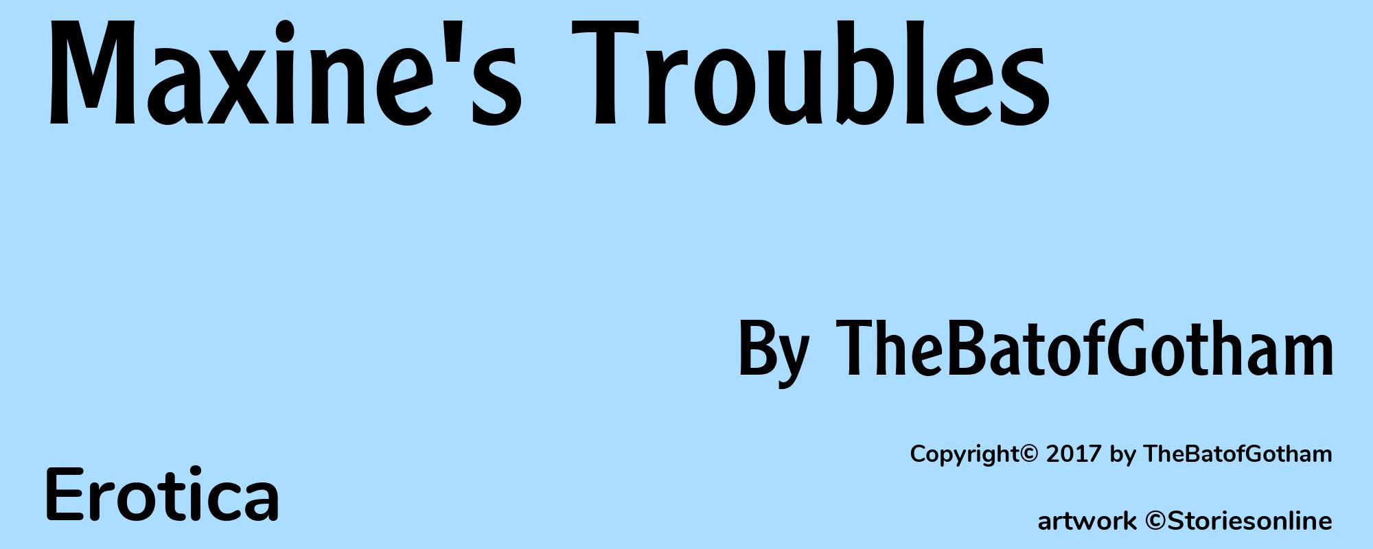 Maxine's Troubles - Cover
