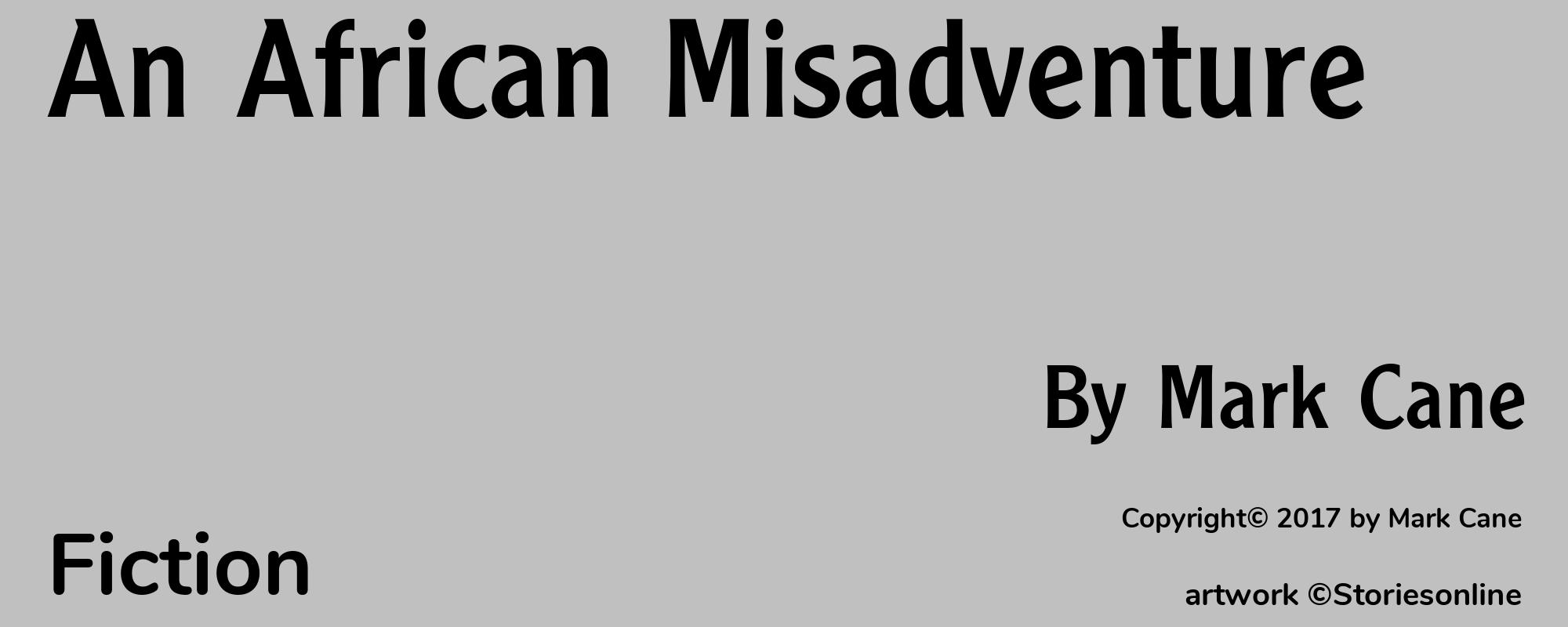 An African Misadventure - Cover