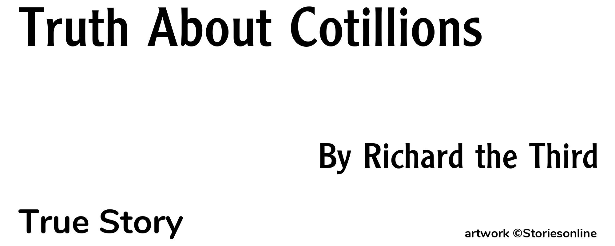 Truth About Cotillions - Cover