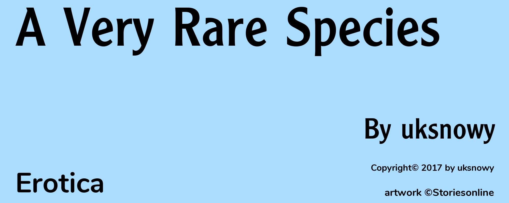 A Very Rare Species - Cover