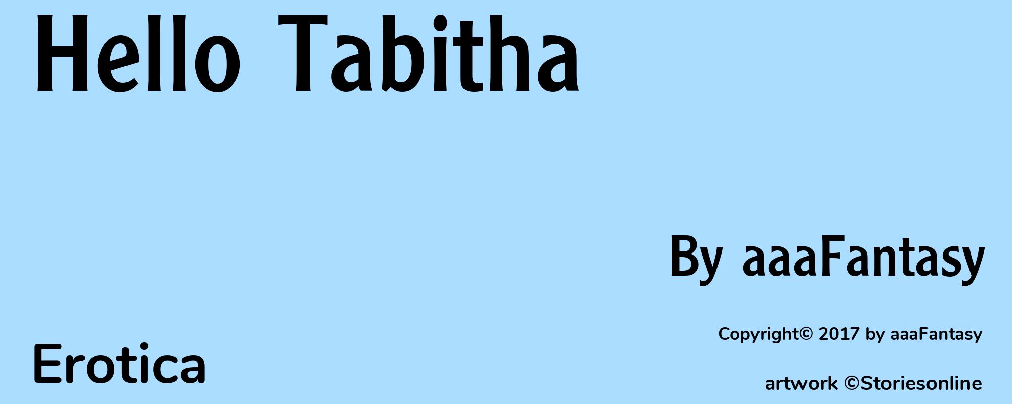Hello Tabitha - Cover