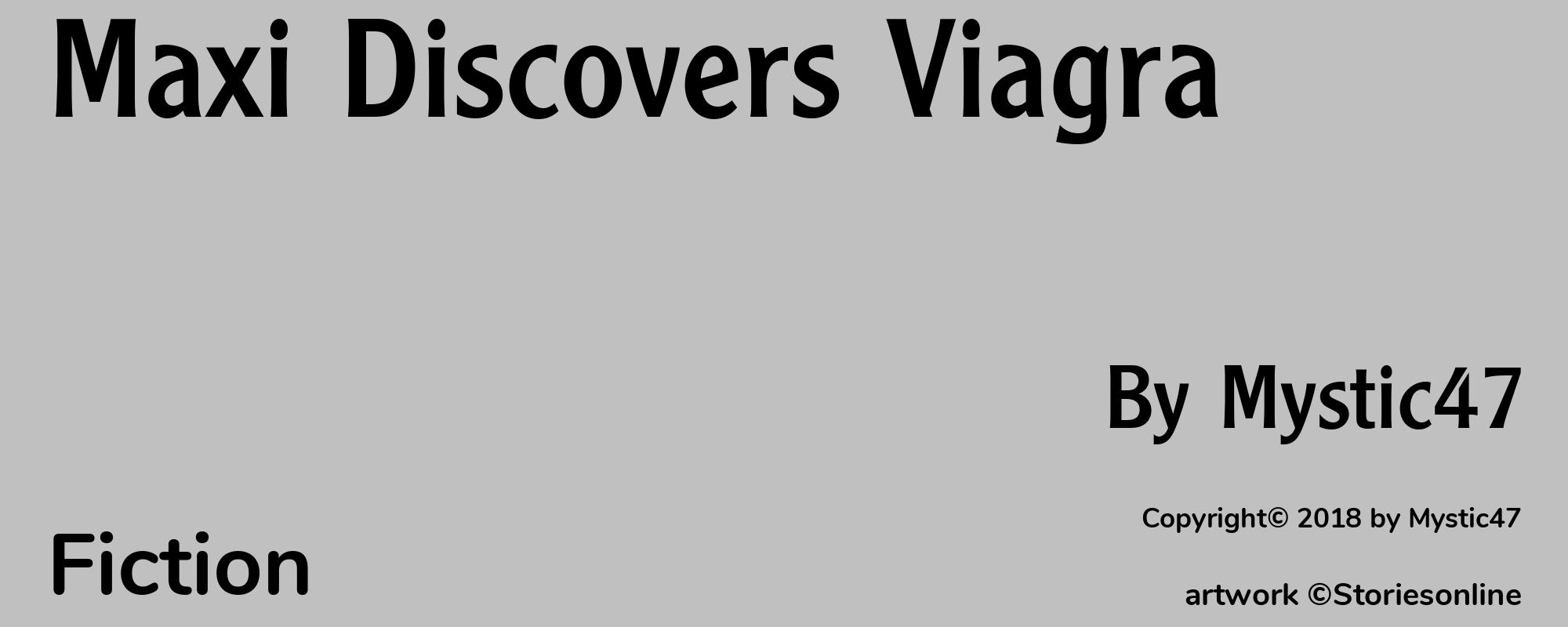 Maxi Discovers Viagra - Cover