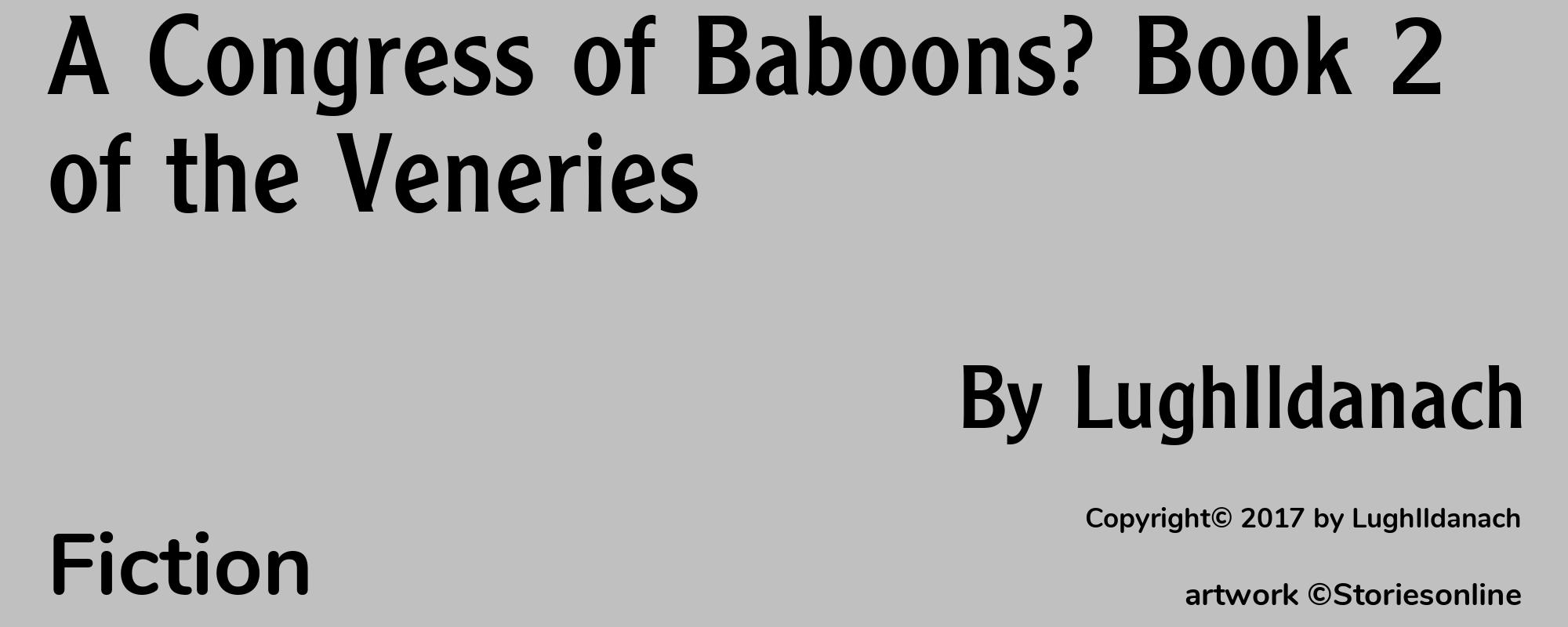 A Congress of Baboons? Book 2 of the Veneries - Cover