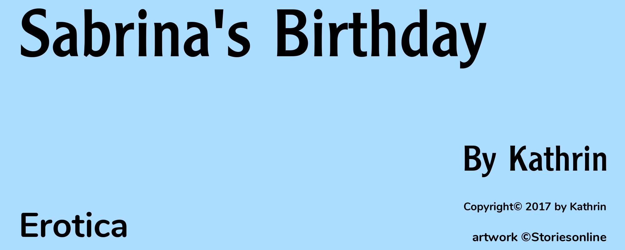 Sabrina's Birthday - Cover