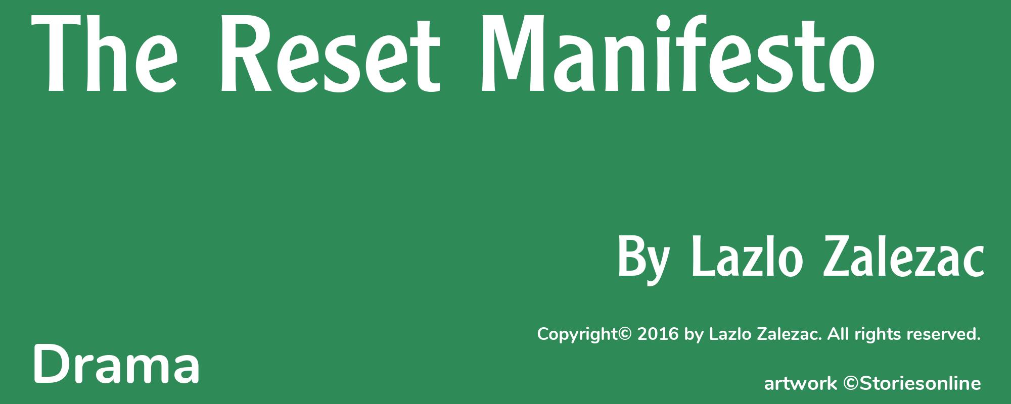 The Reset Manifesto - Cover