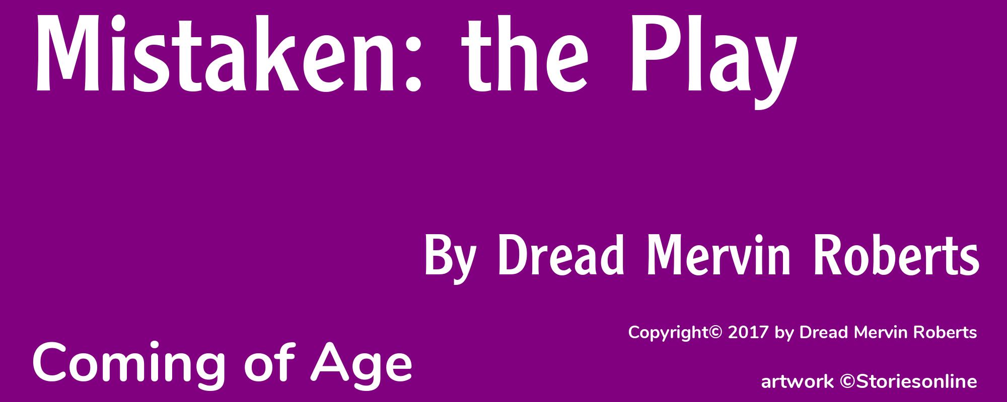 Mistaken: the Play - Cover
