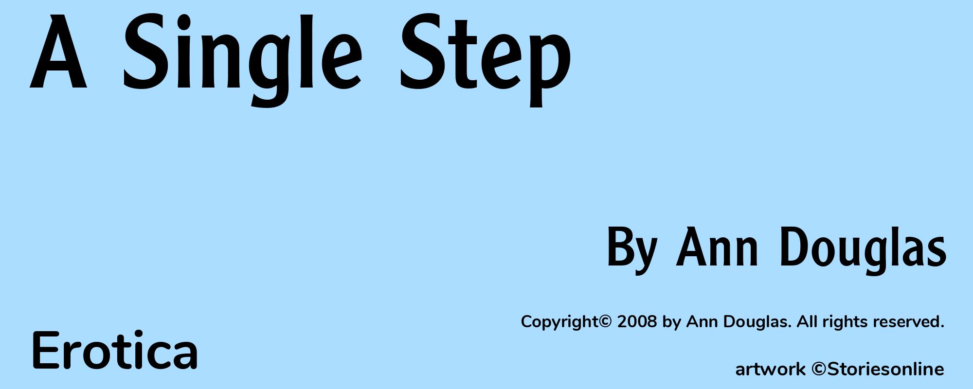 A Single Step - Cover