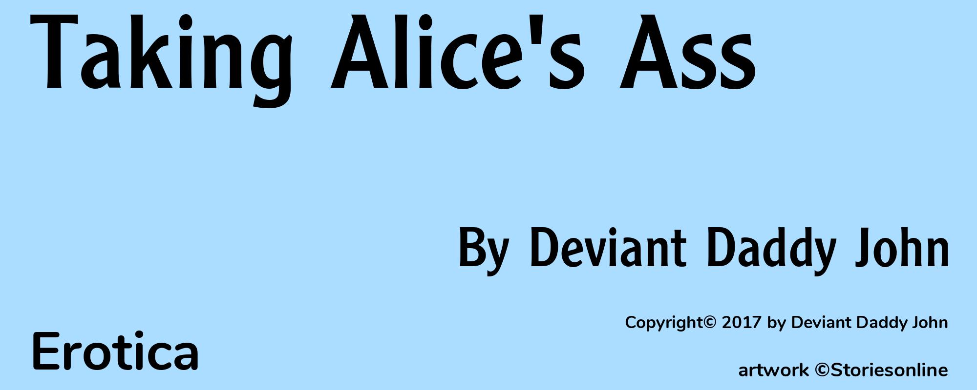 Taking Alice's Ass - Cover