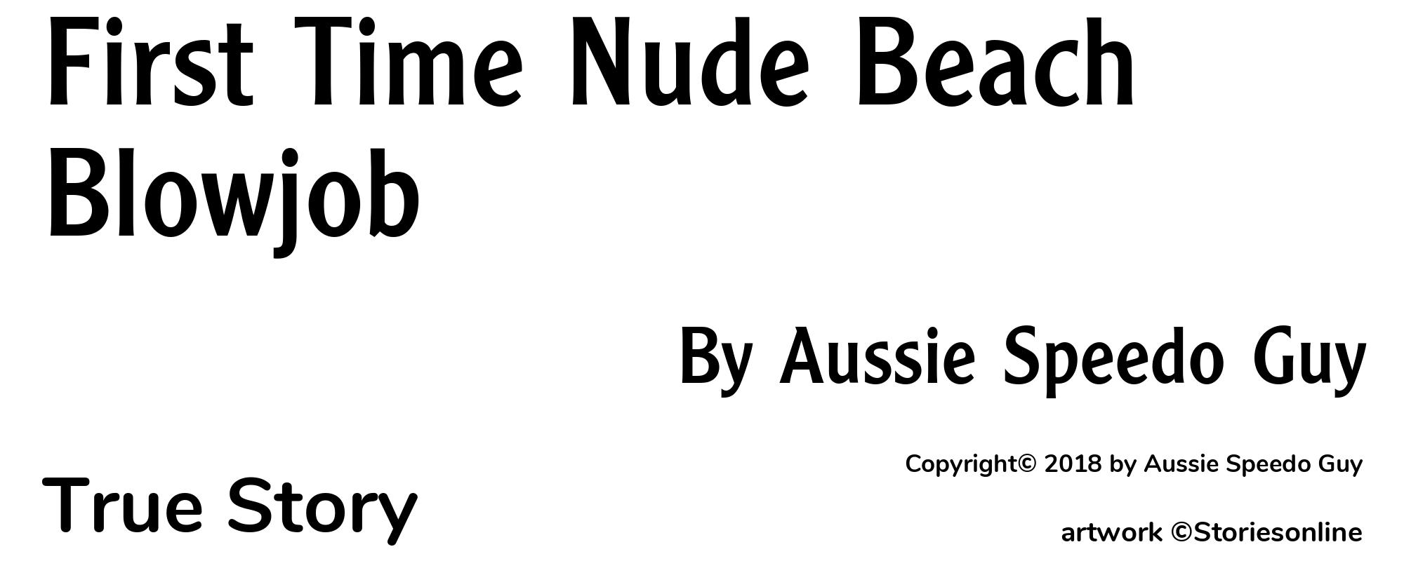 First Time Nude Beach Blowjob - Cover
