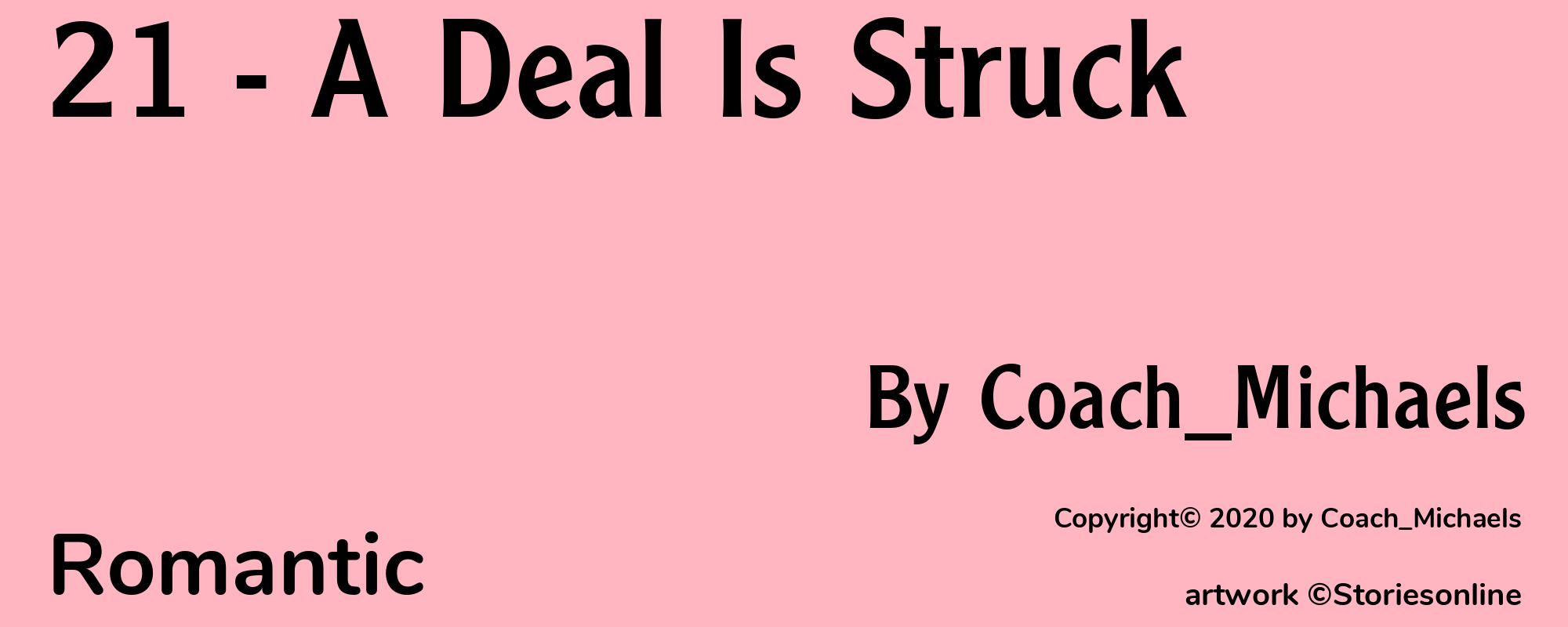 21 - A Deal Is Struck - Cover