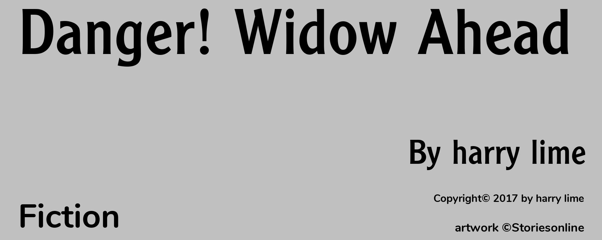 Danger! Widow Ahead - Cover