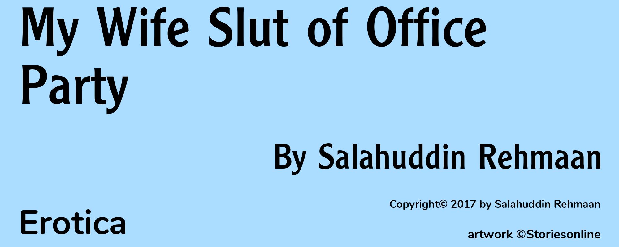 My Wife Slut of Office Party - Cover