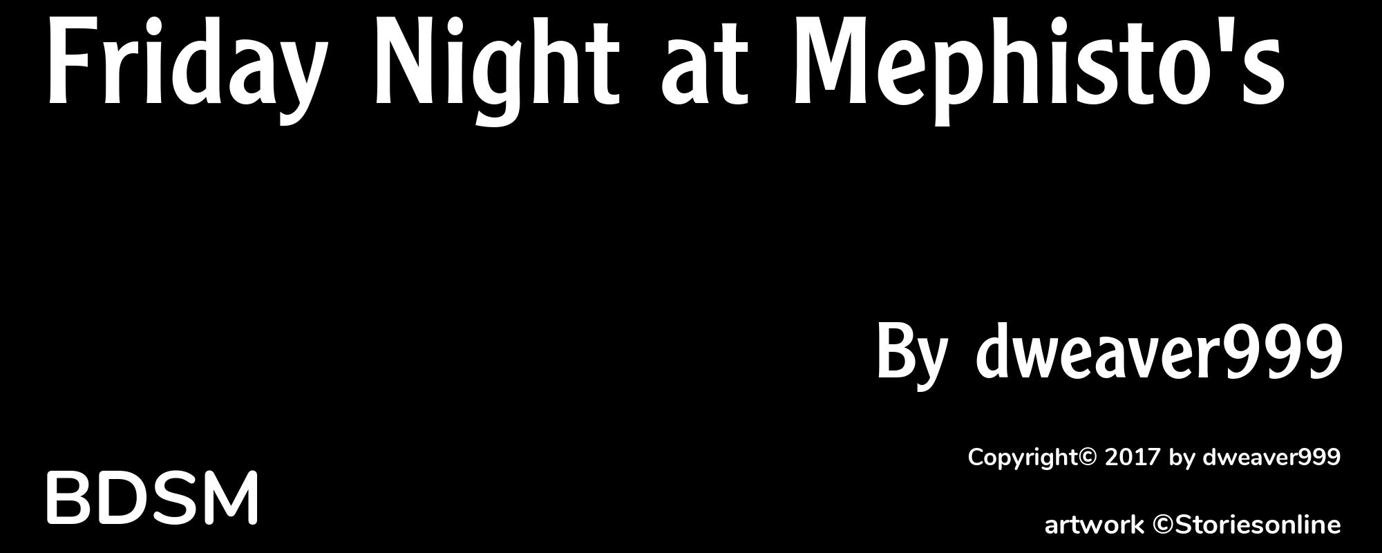 Friday Night at Mephisto's - Cover