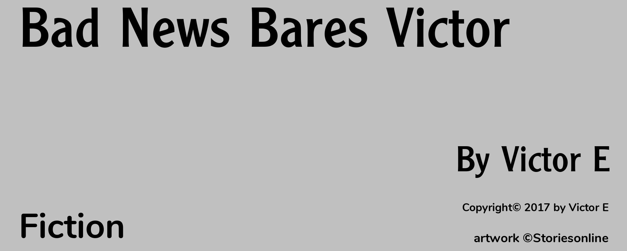 Bad News Bares Victor - Cover