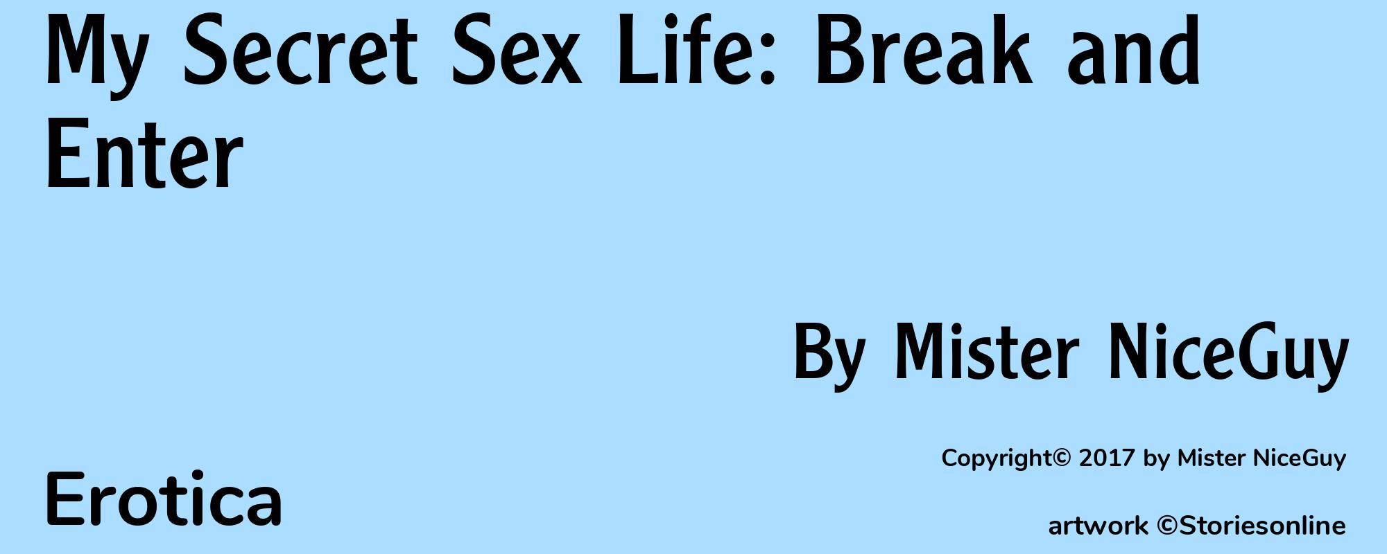 My Secret Sex Life: Break and Enter - Cover